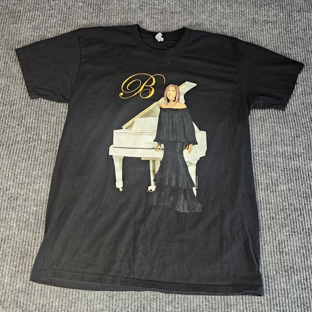 Barbra Streisand 2016 Music Memories Magic Tour Concert T-Shirt Black Men's L